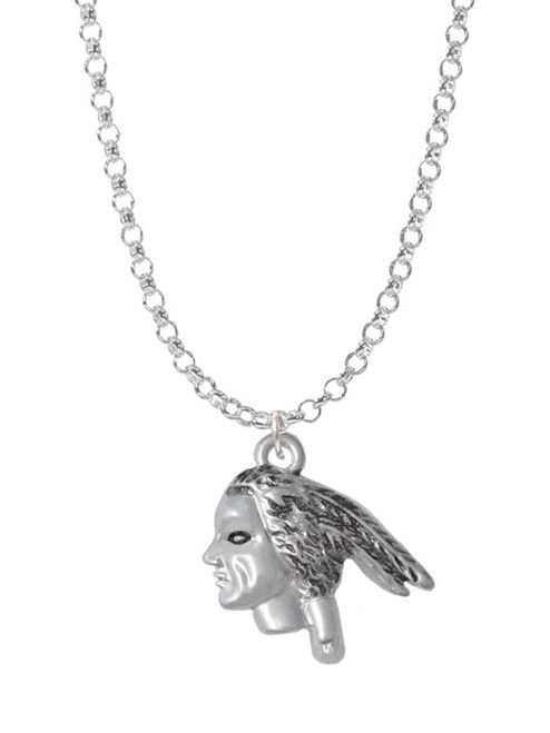 Indian Head Charm Necklace