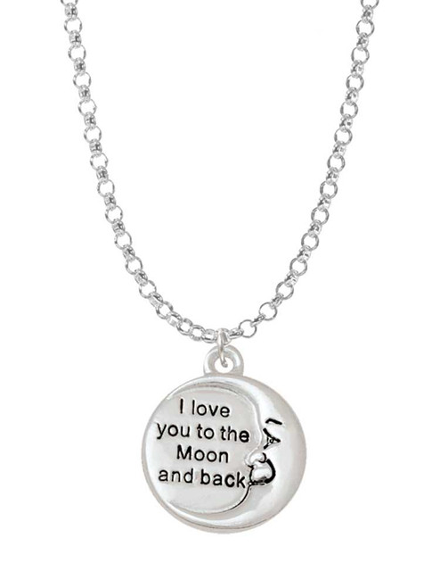 I Love You to the Moon and Back Charm Necklace