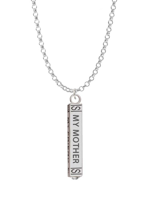 Always My Mother Bar Charm Necklace