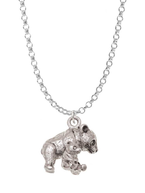 Panda with Baby Charm Necklace