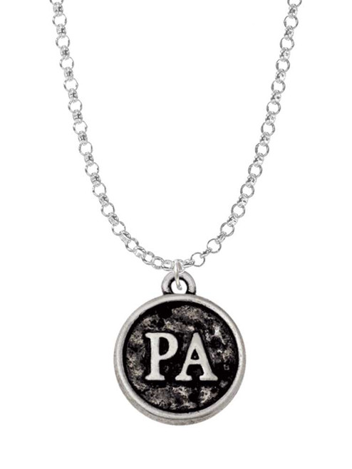 Medical Assistant Caduceus Seal - PA Charm Necklace
