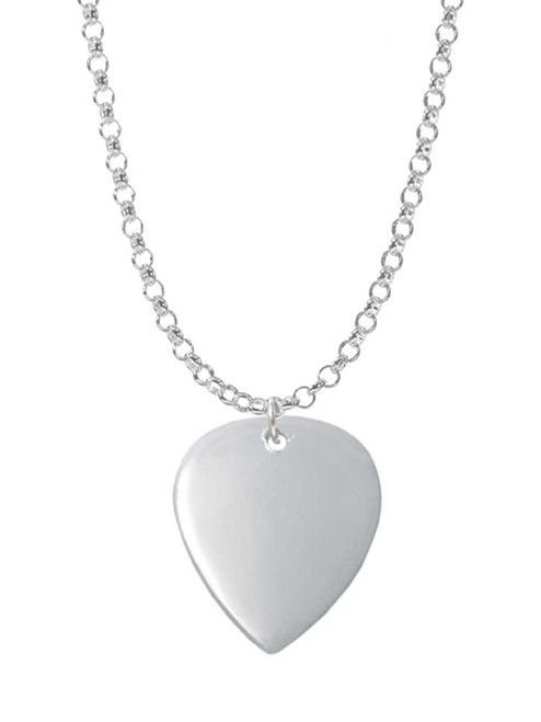 Large Guitar Pick Charm Necklace