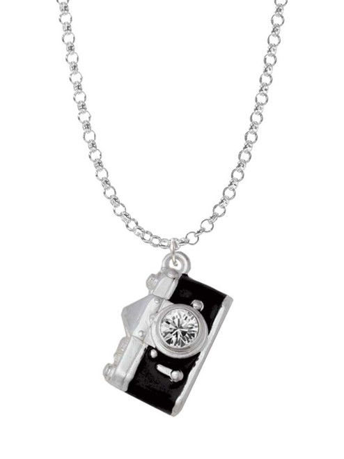 Black Camera Charm Necklace