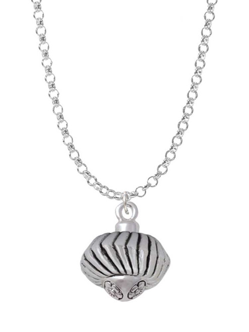 Large Angled Rope Spinner Charm Necklace