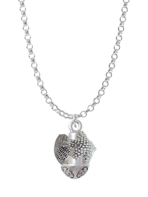 Sea Shells Spinner Charm Necklace