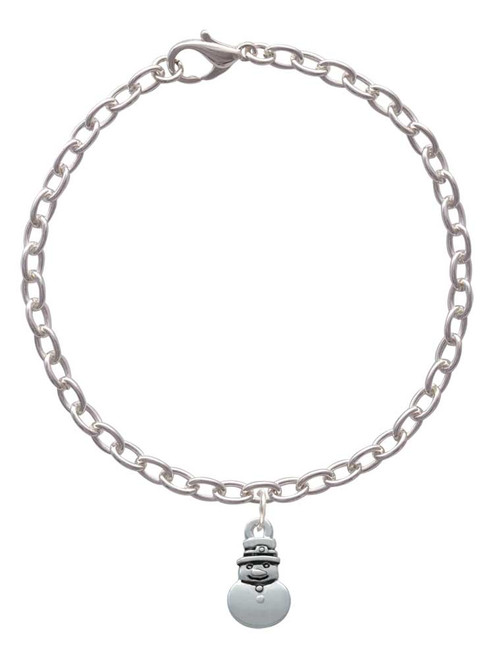2-D Mini Snowman Charm Bracelet