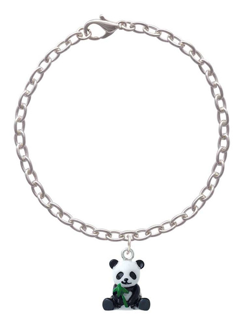 Resin Panda Bear Charm Bracelet