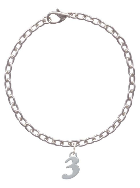 Number - 3 - Charm Bracelet