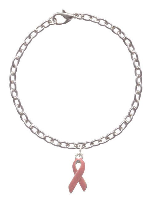 Pink Ribbon Charm Bracelet