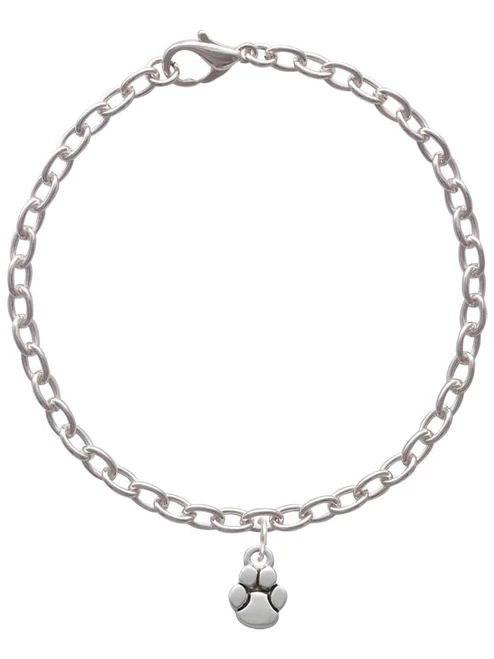 Mini Rounded Paw Charm Bracelet