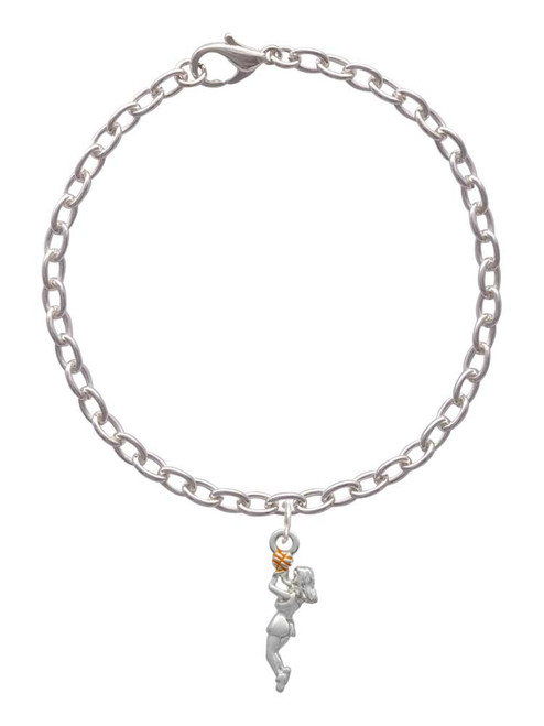 Basketball Player Girl Charm Bracelet
