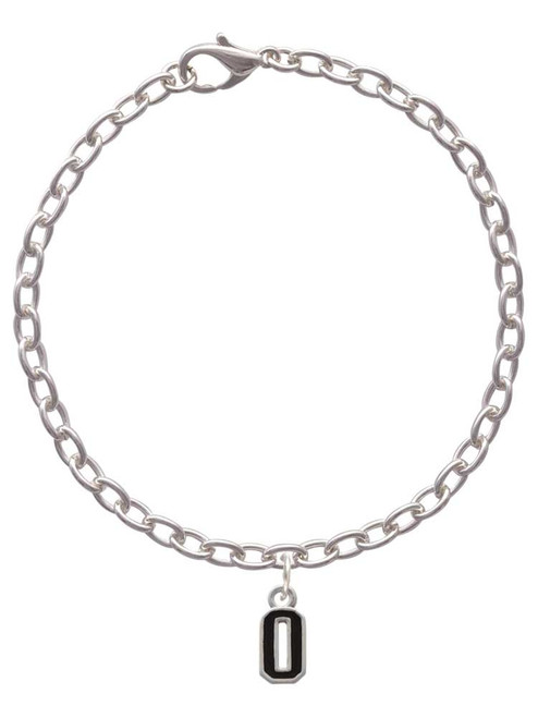 Black Number - 0 Charm Bracelet
