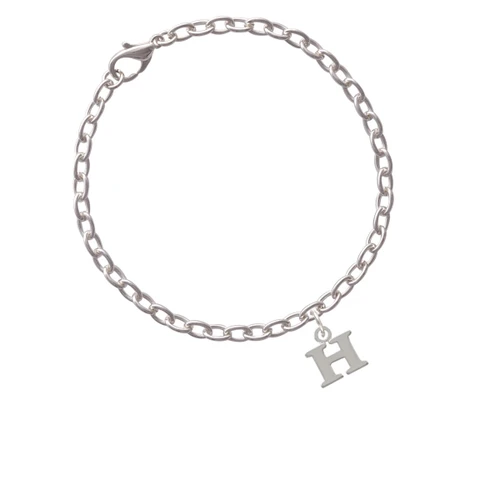 Small Greek Letter - Eta - Charm Bracelet