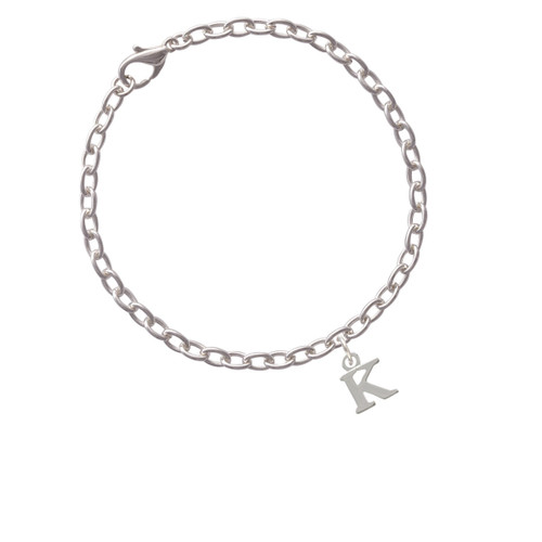 Small Greek Letter - Kappa - Charm Bracelet