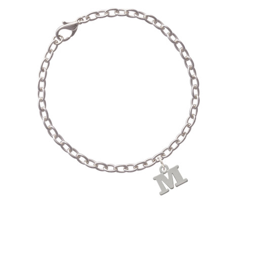 Small Greek Letter - Mu - Charm Bracelet