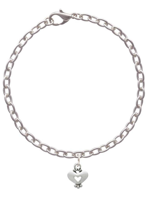 Mini Heart with Cutout Charm Bracelet