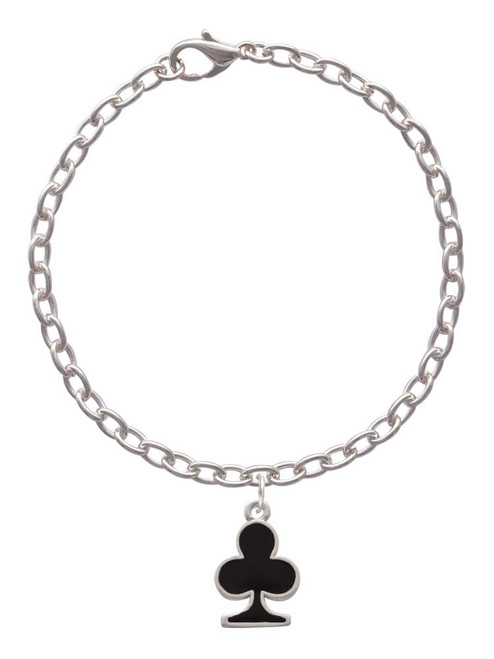 Card Suit - Club Charm Bracelet