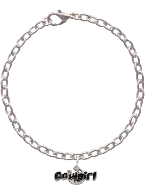 Black Cowgirl Charm Bracelet