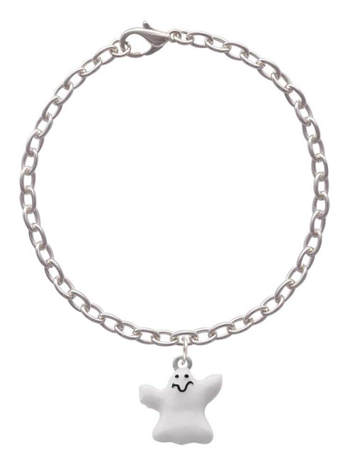 White Ghost Charm Bracelet