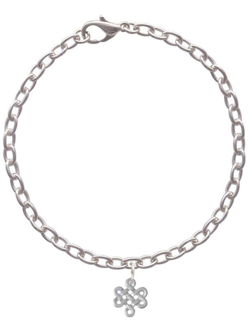 Mini Open Infinity Knot Charm Bracelet