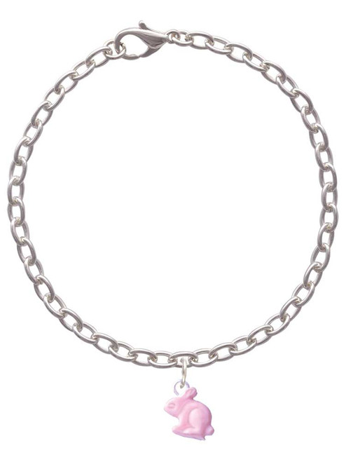 Mini Pink Bunny Charm Bracelet