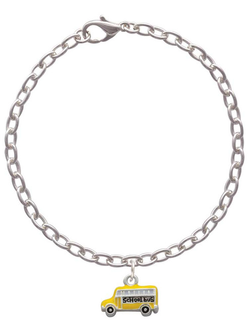 School Bus - Side Charm Bracelet