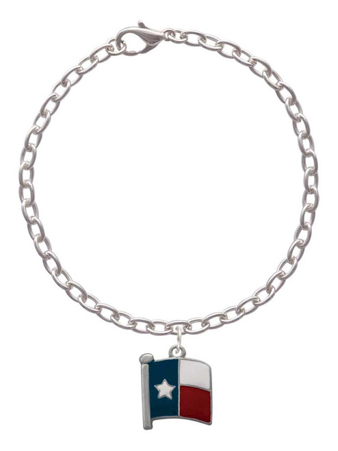 Texas Flag - Lone Star Charm Bracelet
