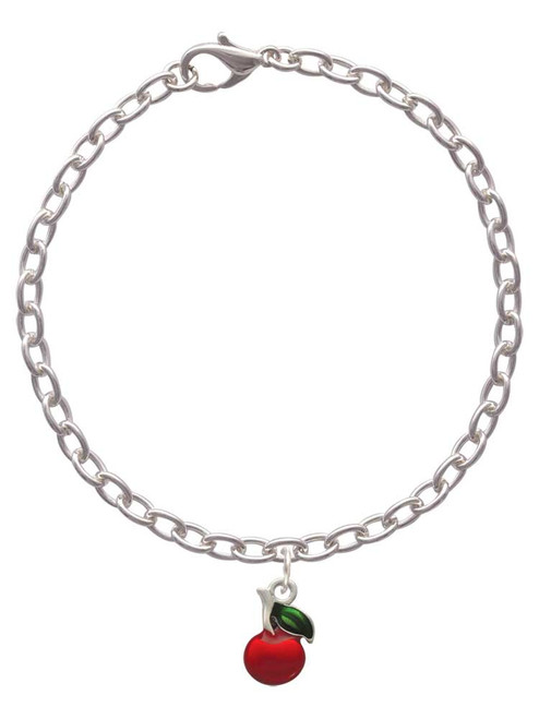 Single Cherry Charm Bracelet