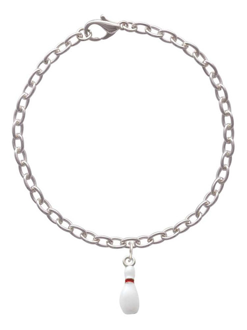 Bowling Pin Charm Bracelet