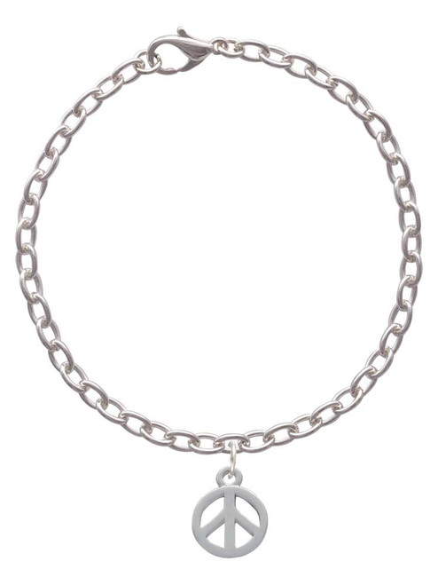 Peace Sign Charm Bracelet