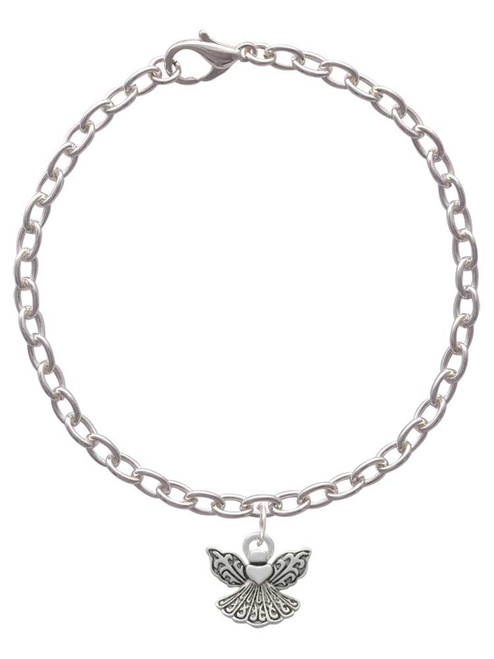 Small Angel with Heart Charm Bracelet