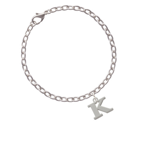 Large Greek Letter - Kappa - Charm Bracelet