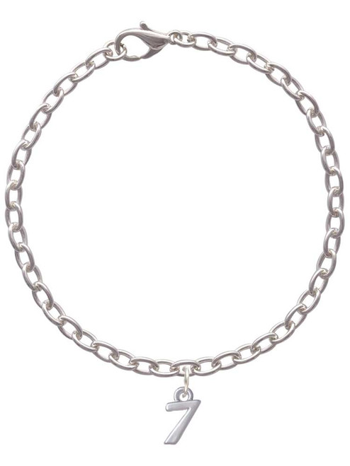 Small Number - 7 - Charm Bracelet