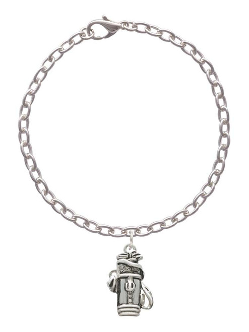 Golf Club Bag Charm Bracelet
