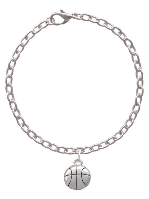 Large Basketball Charm Bracelet