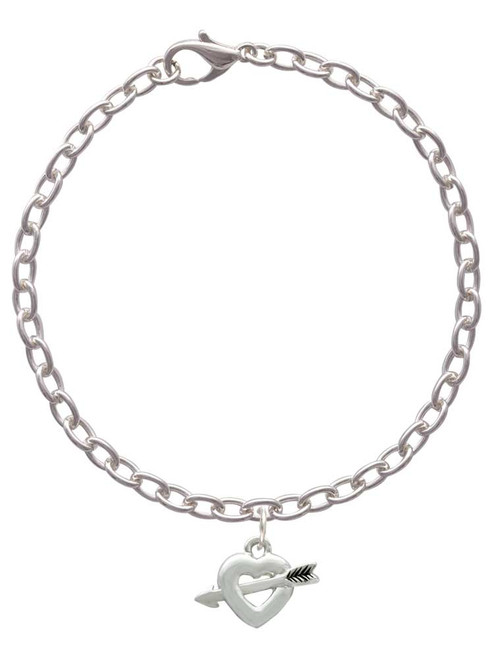 Heart with Arrow Charm Bracelet
