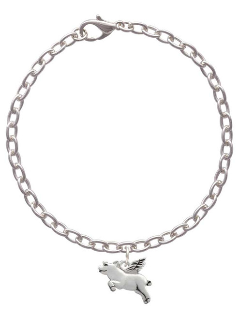Flying Pig Charm Bracelet