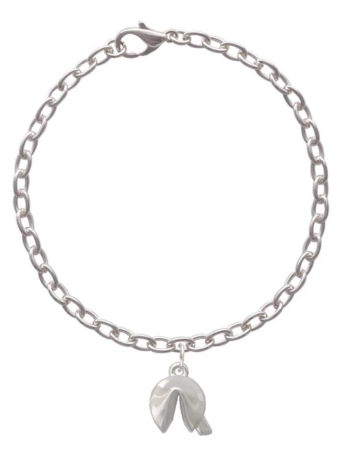 3-D Fortune Cookie Charm Bracelet