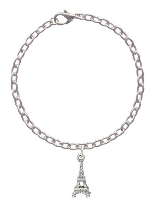 3-D Eiffel Tower Charm Bracelet