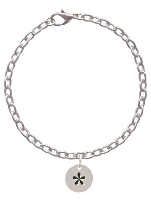 Disc 1/2'' - Symbol - Asterisk - * - Charm Bracelet