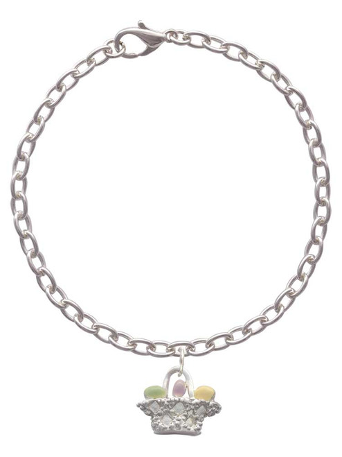 Easter Egg Basket Charm Bracelet