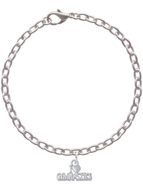 I 'Heart' Gymnastics Charm Bracelet