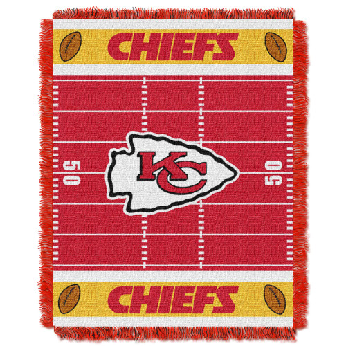 Chiefs OFFICIAL National Football League, "Field" Baby 36"x 46" Triple Woven Jacquard Throw by The Northwest Company