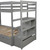 Twin over Twin/King Bunk Bed with Twin Size Trundle