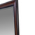 DunaWest Molded Polystyrene Frame Wall Mirror with Beaded Details, Cherry Brown