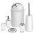 Bathroom Accessories Set 6 Pcs Bathroom Set Ensemble Complete Soap Dispenser Toothbrush Holder