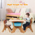 Kids Activity Table and Chair Set Play Furniture with Storage