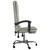 Massage Reclining Office Chair Light Gray Velvet