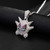 Punk Style Hip Hop Ghost Pendant Necklace Full Zircon Necklace Chain For Men