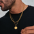 Layered Necklaces for Men; Sailing Travel Compass Pendant; Stainless Steel Cuban Figaro Wheat Chain; Casual Retro Collar